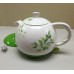 FixtureDisplays® Teapot Ceramic Kettle Electric Kettle Water Boiler Green Olive Design 12029